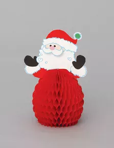 Photo du produit 4 Mini centres de table Père Noël 15 cm