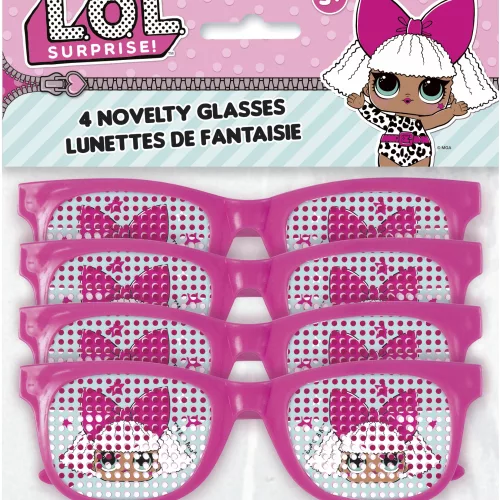 Photo du produit 4 Paires de lunettes roses à pois Lol Surprise