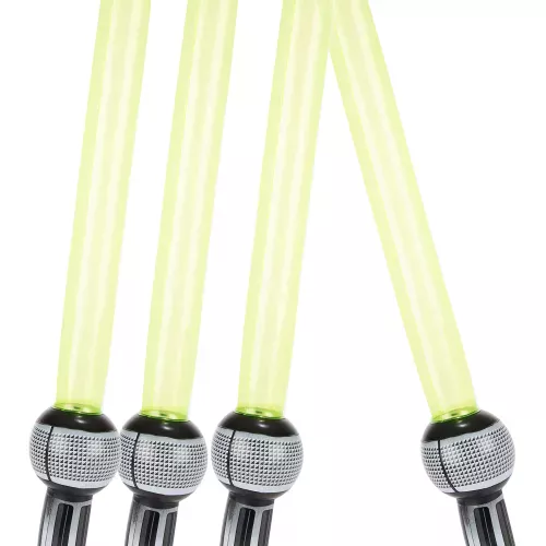 Photo du produit 4 sabres laser gonflables en plastique