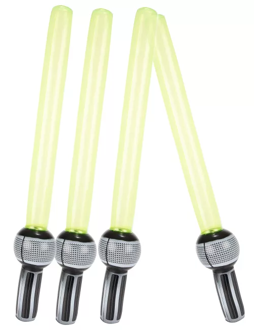 Photo du produit 4 sabres laser gonflables en plastique
