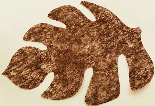 Photo du produit 4 Sets de table en forme de feuille marron 35 x 40 cm
