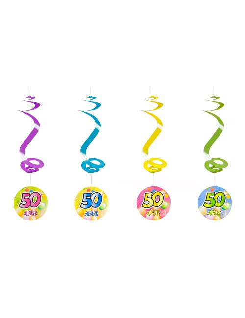 Photo du produit 4 Suspensions spirale 50 ans Fiesta 60 cm