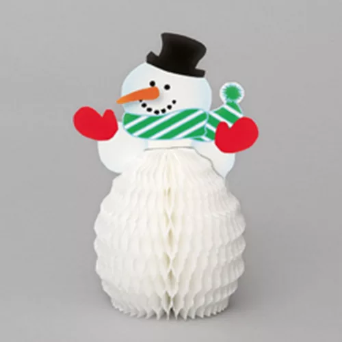 Photo du produit 4 Mini centres de table Bonhomme de neige 15 cm