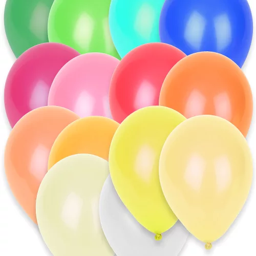 Photo du produit 50 ballons assortiment de couleurs