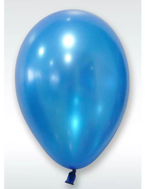Photo du produit 50 Ballons bleus métallisés
