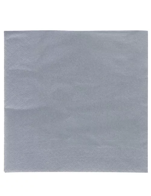 Photo du produit 50 Serviettes grises 38 x 38 cm