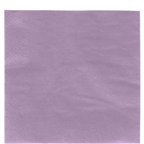 Photo du produit 50 Serviettes lilas 38 x 38 cm