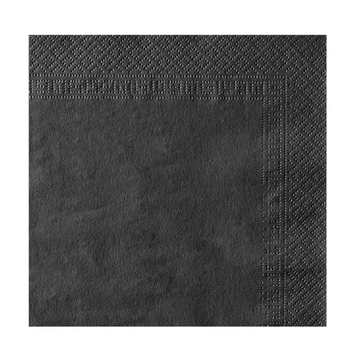 Photo du produit 50 Serviettes noires 38 x 38 cm