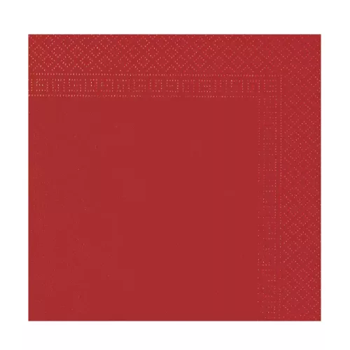 Photo du produit 50 Serviettes rouge 38 x 38 cm