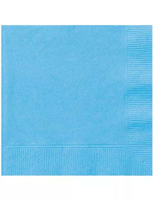 Photo du produit 50 Serviettes bleu ciel 33 x 33 cm