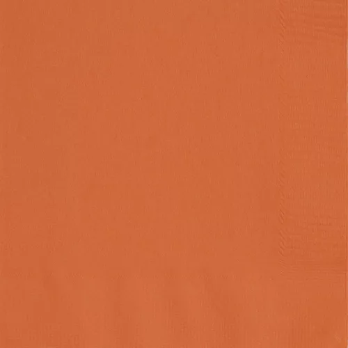 Photo du produit 50 Serviettes orange 33 x 33 cm