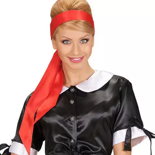 Photo du produit Tour de tête satinée rouge femme