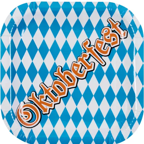 Photo du produit 6 Assiettes en carton Oktoberfest 25 cm
