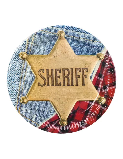 Photo du produit 6 Assiettes Western Wild West 23 cm