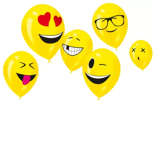 Photo du produit 6 Ballons latex Imoji 24 cm