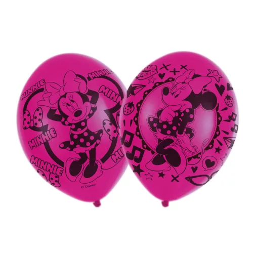 Photo du produit 6 Ballons en latex Minnie Mouse 27,5 cm