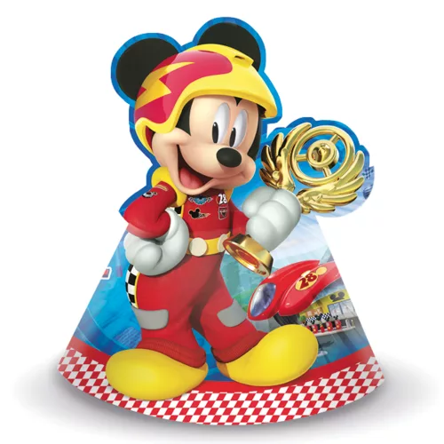 Photo du produit 6 Chapeaux de fête Mickey & Donald Racing
