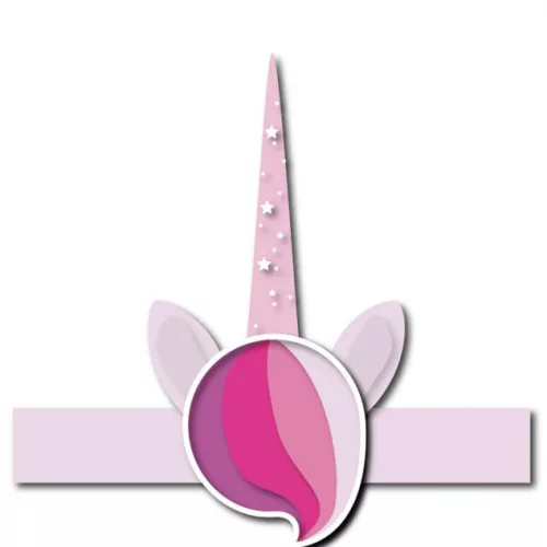 Photo du produit 6 Coiffes licorne rose