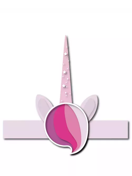 Photo du produit 6 Coiffes licorne rose