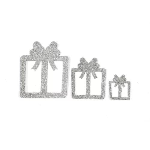 Photo du produit 6 Décorations de table cadeaux argent