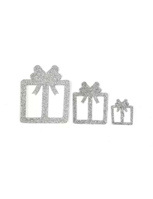 Photo du produit 6 Décorations de table cadeaux argent