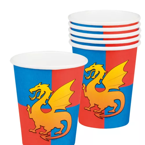 Photo du produit 6 Gobelets en carton chevaliers 25 cl