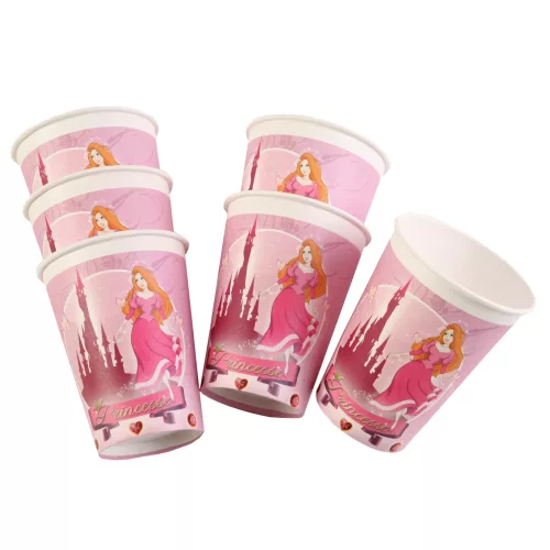 Photo du produit 6 Gobelets en carton Princesse 25 cl