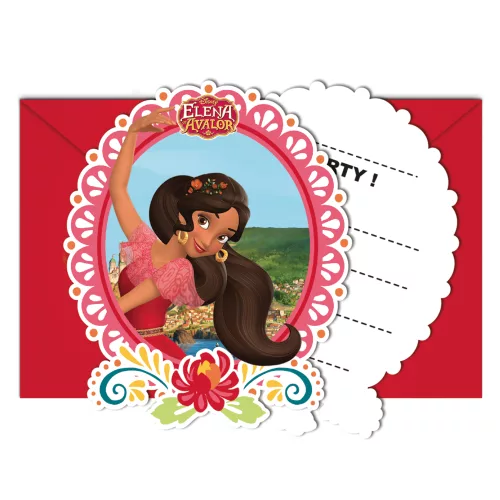Photo du produit 6 Invitations + enveloppes Elena d'Avalor