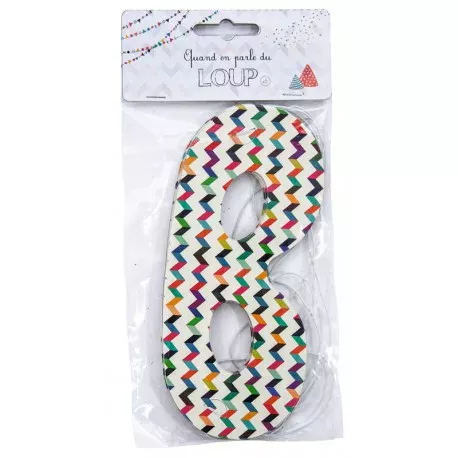 Photo du produit 6 Loups en carton trendy mulitcolores