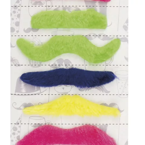 Photo du produit 6 Moustaches adhésives fluos