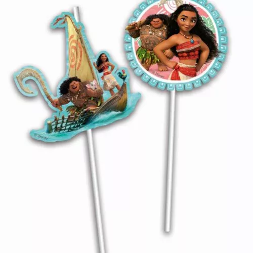Photo du produit 6 Pailles d'anniversaire Vaiana