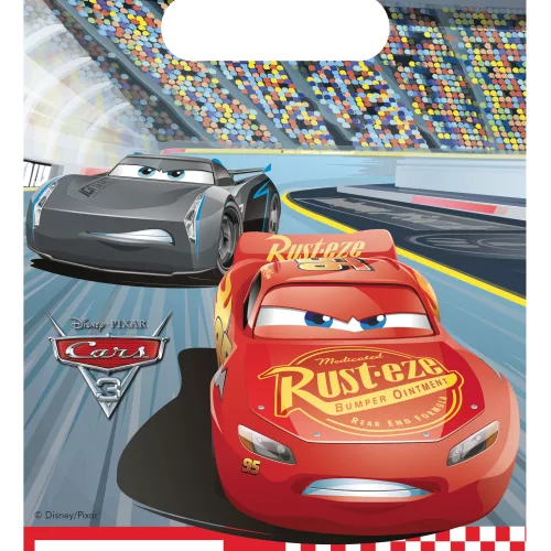Photo du produit 6 Sacs cadeaux Cars 3 16 x 23 cm