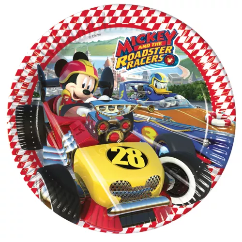 Photo du produit 8 Assiettes en carton Mickey Racing 23 cm