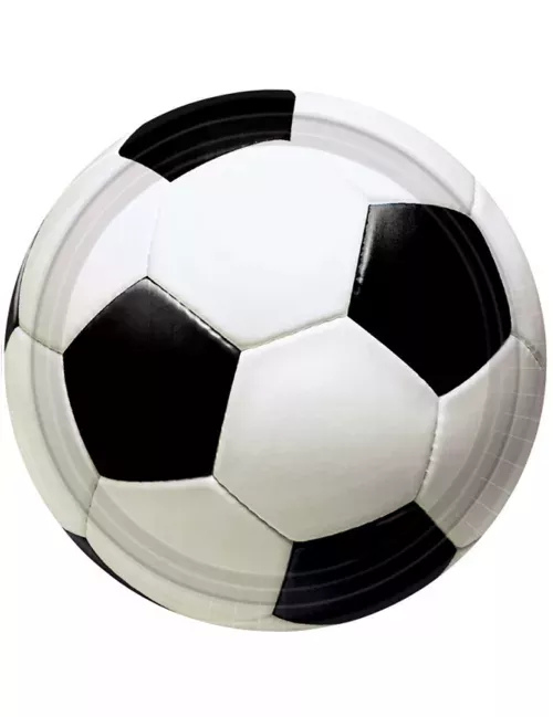 Photo du produit 8 Assiettes ballon de foot 23 cm