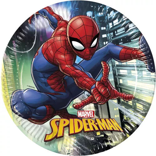Photo du produit 8 Assiettesen carton Spiderman 23 cm