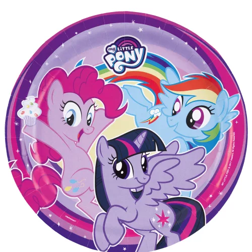 Photo du produit 8 Assiettes en carton My Little Pony 23 cm
