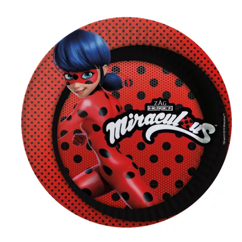 Photo du produit 8 Assiettes en carton Ladybug23 cm