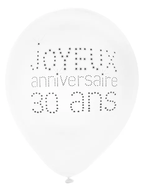Photo du produit 8 Ballons 30 ans Anniversaire chic