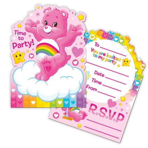 Photo du produit 6 Cartes d'invitation Bisounours