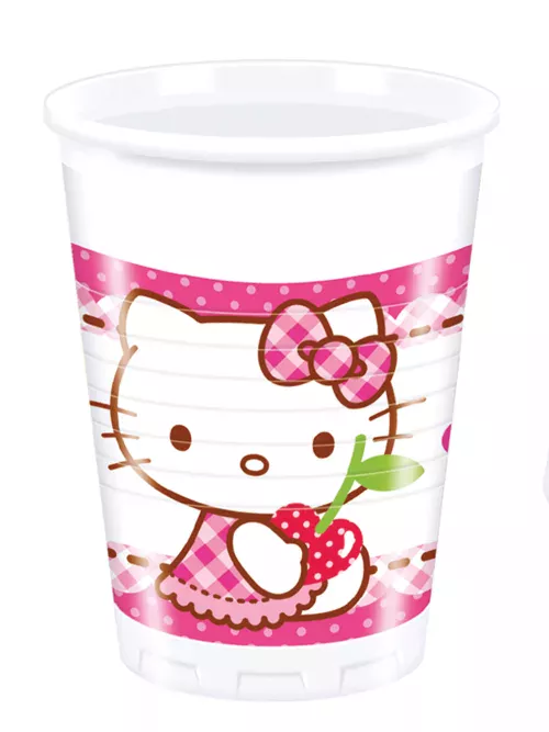 Photo du produit 8 Gobelets en plastique Hello Kitty 20 cl
