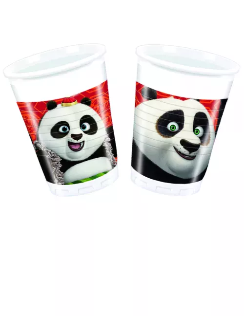 Photo du produit 8 Gobelets en plastique Kung Fu Panda 3 200 ml
