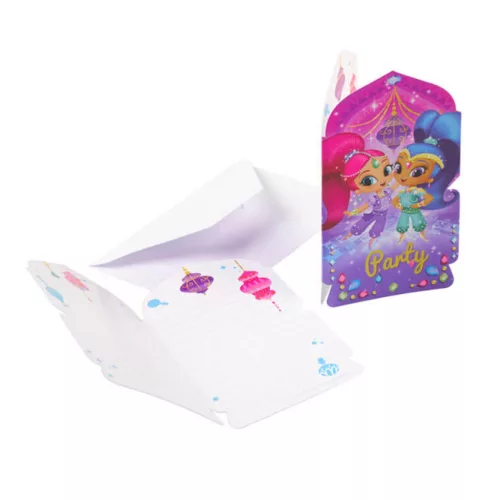 Photo du produit 8 Invitations et enveloppes Shimmer & Shine