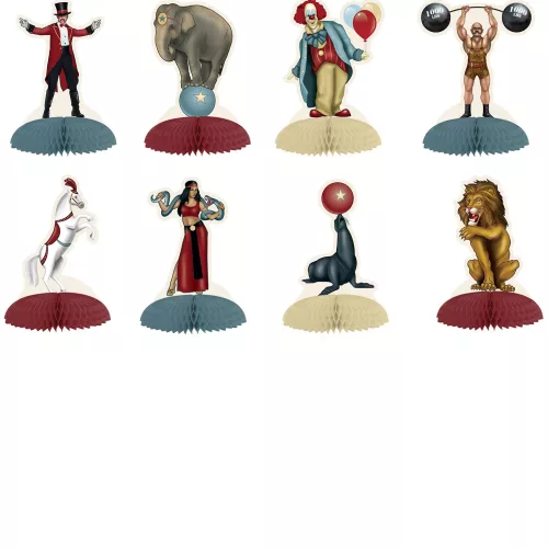 Photo du produit 8 Minis centres de table thème Cirque Vintage 12,7 cm