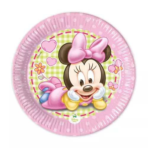 Photo du produit 8 Petites assiettes Bébé Minnie 20 cm