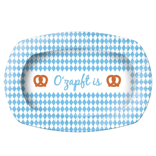 Photo du produit 6 Plats en carton Oktoberfest 24 x 16 cm