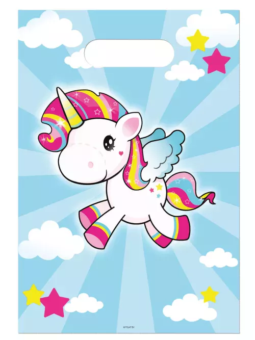 Photo du produit 8 Sachets de fête Licorne