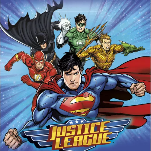 Photo du produit 8 Sacs de fête Justice League 18 x 23 cm