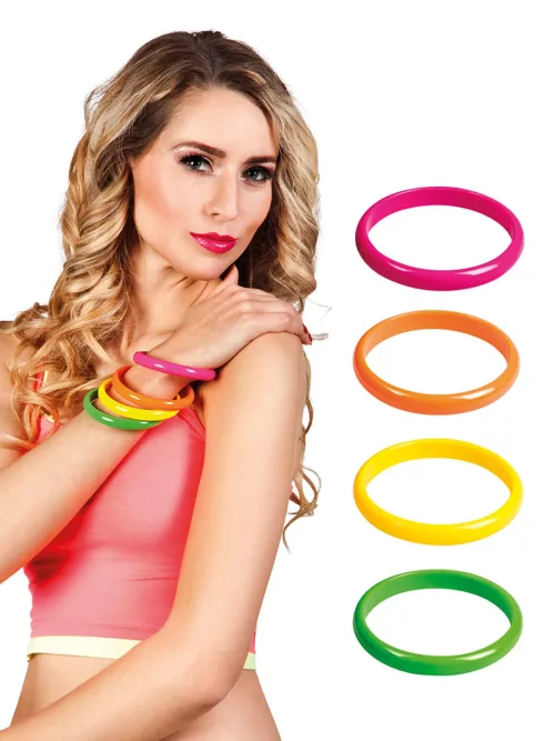 Photo du produit 4 bracelets multicolore années 80