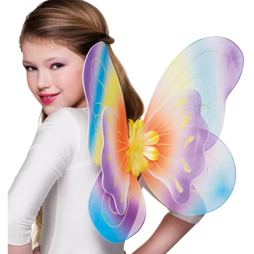 Photo du produit Ailes papillon multicolores 40 x 50 cm fille