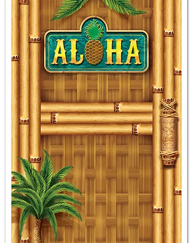 Photo du produit Décoration de porte Hawaï 76,2 cm x 1,52 m